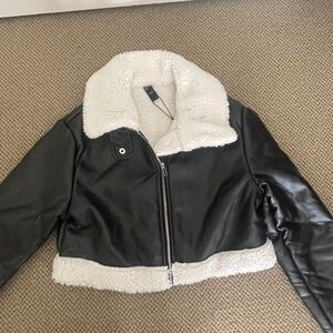 Cider faux  leather jacket